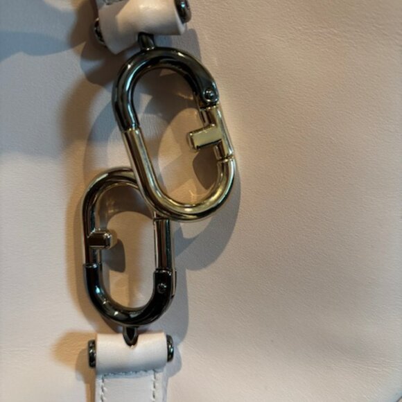 Furla FF Logo Leather Handbag (includes strap) - Soft Pink - Picture 10 of 11